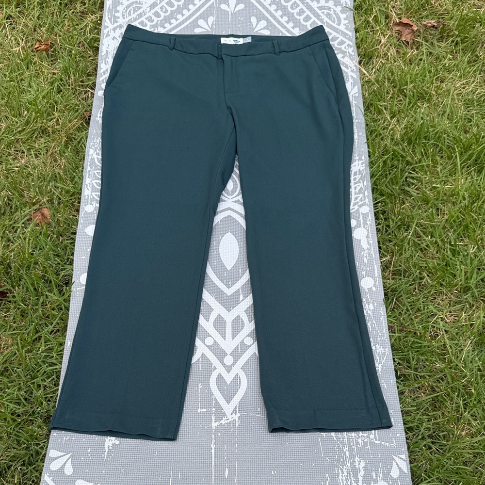 Old Navy Women's Straight Leg Pants - Dark Green